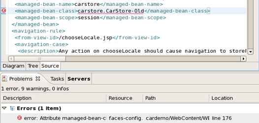 Error Reporting in Source View