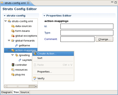 Tree Context Menu