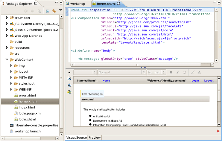 Facelets GUI Editor