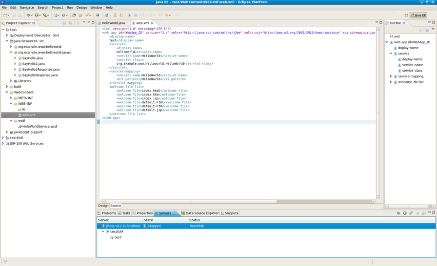 The Updated web.xml file