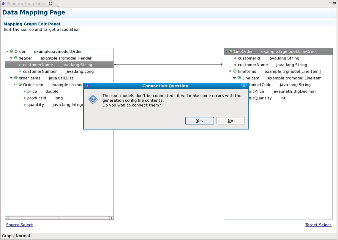 Dialog Asking You to Connect to the Root Nodes
