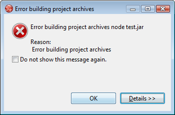 Selecting the destination in the workspace
