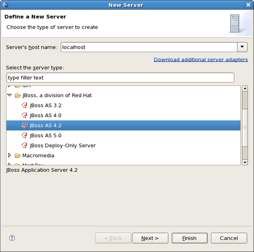 Installed Server Runtime Environments