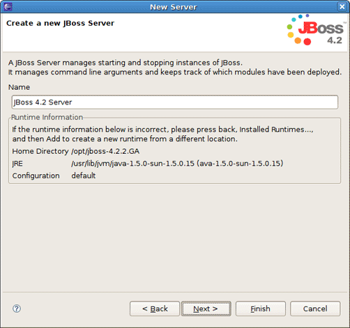 Installed Server Runtime Environments
