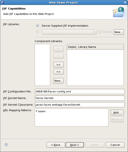 Adding JSF Capabilities to Web Project