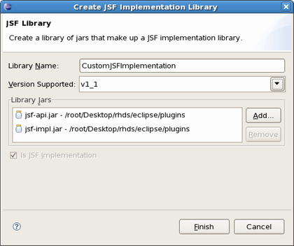 Create JSF Implementation Library