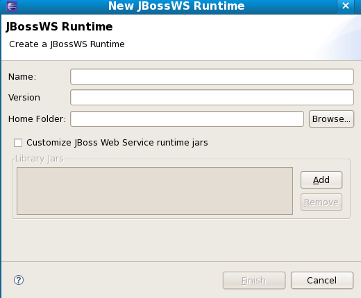 Configure JBossWS Runtime