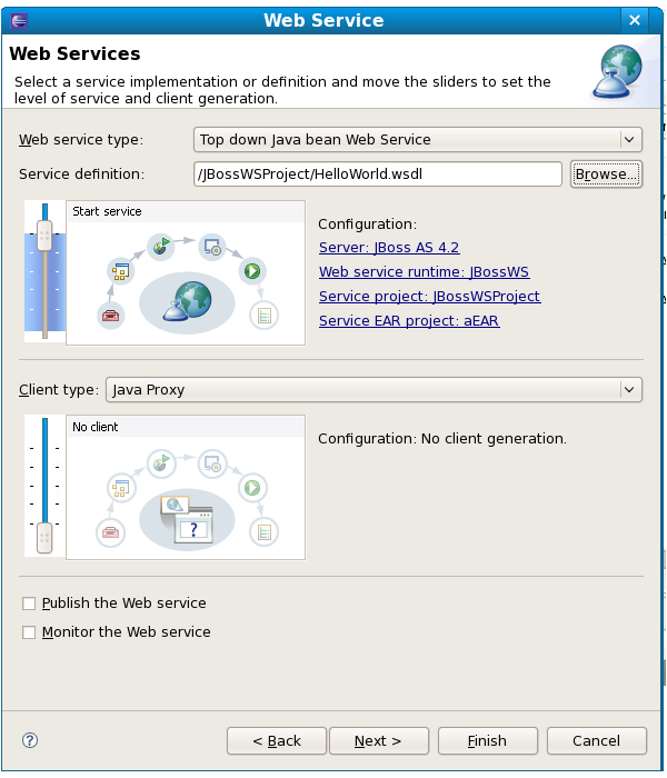 New Web Service Wizard