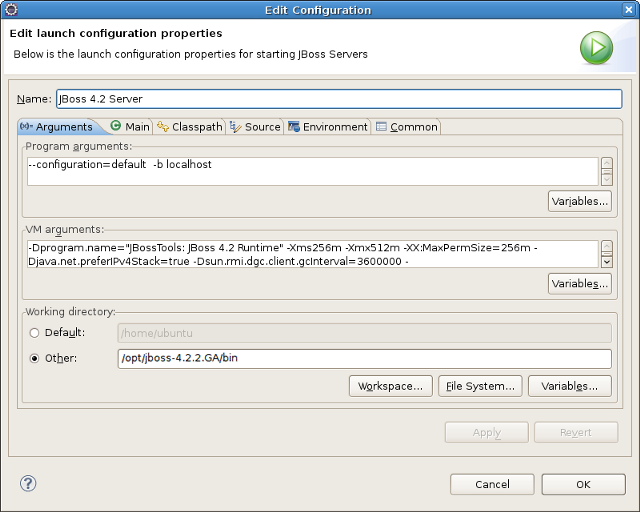 Launch Configuration Properties