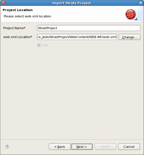 The Project Location Screen