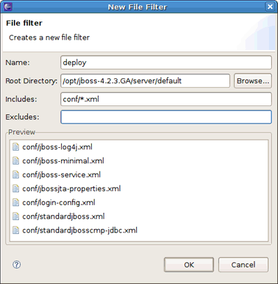 New File Filter Wizard