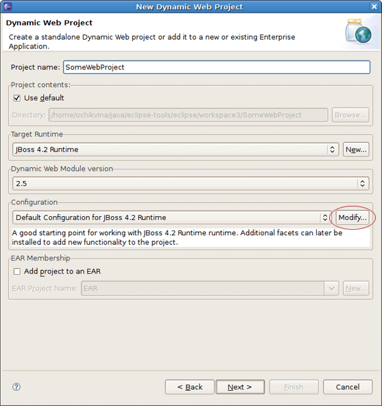 New Dynamic Web Project