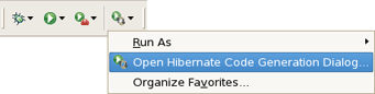 Getting Hibernate Code Generation Wizard