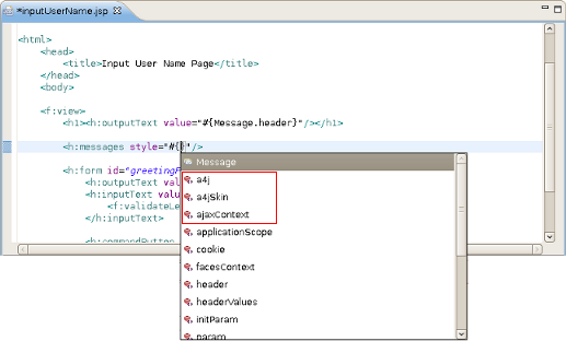 Code Assist: accessing beans in jar archives