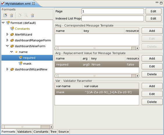 Formsets View