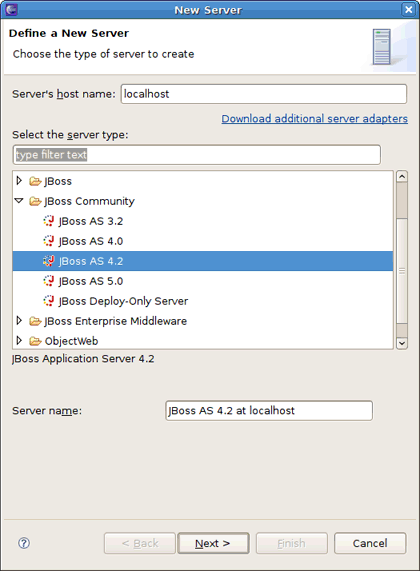 Installed Server Runtime Environments