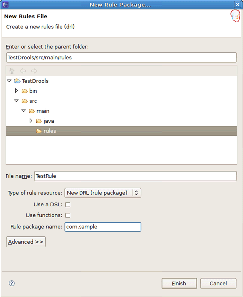 New Rule Resource Wizard
