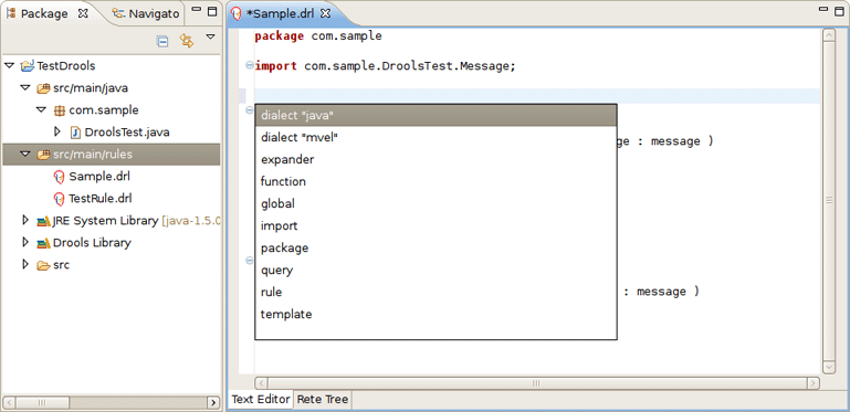 Content Assist Demonstration