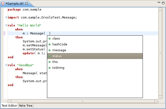 Content Assist Demonstration