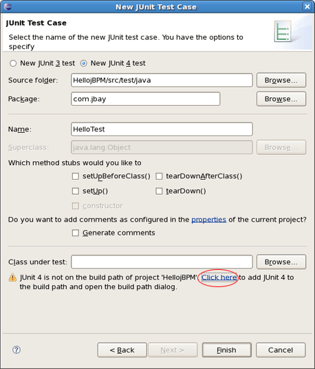 A First Test Scenario