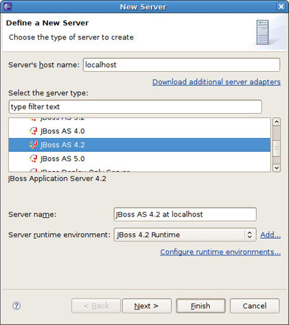 Specifying Target Server