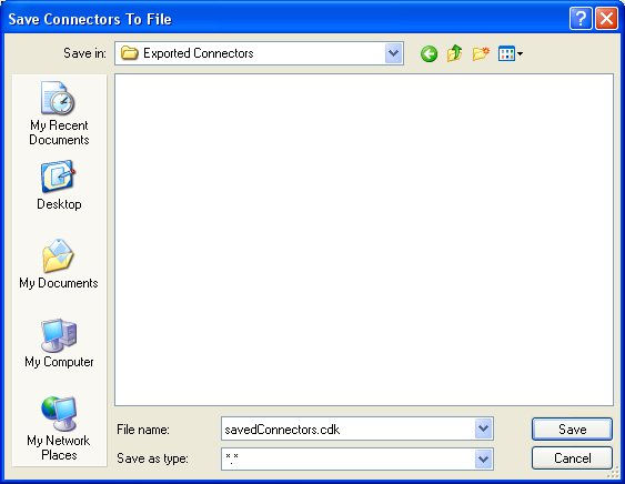 Save Connectors To File Dialog