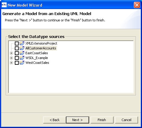 Datatype Properties Options Dialog
