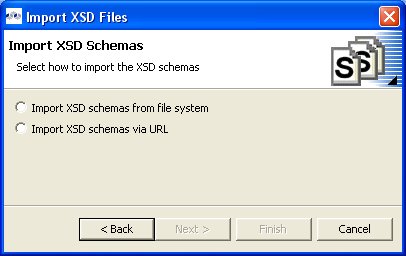 Import XSD Schemas Dialog