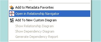 Open In Relationship Navigator Action