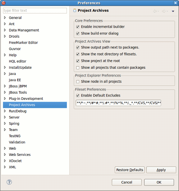 Project Archives