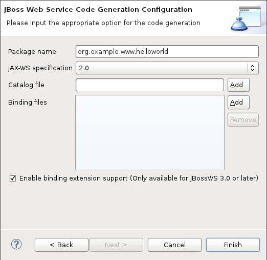 Set Web Service values related to WSDL file