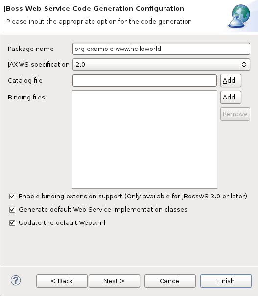 New Web Service Wizard
