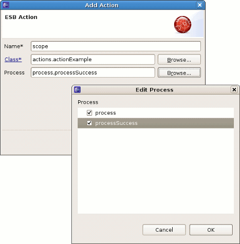 Edit Process dialog