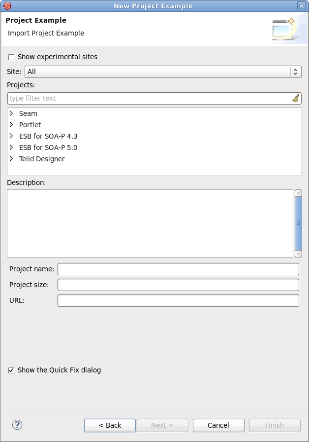 Project Example Wizard