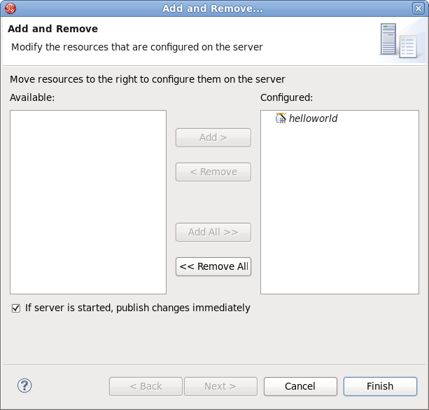 Add and Remove Projects