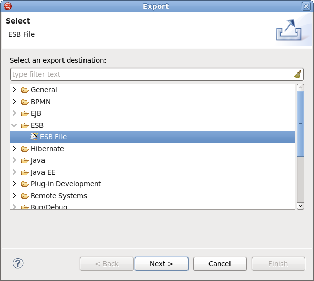 Choosing ESB File