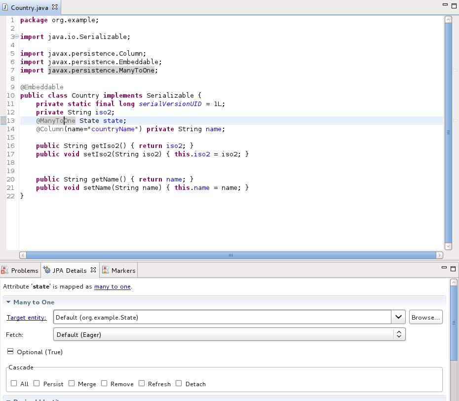 Hibernate Support for Embeddable Object