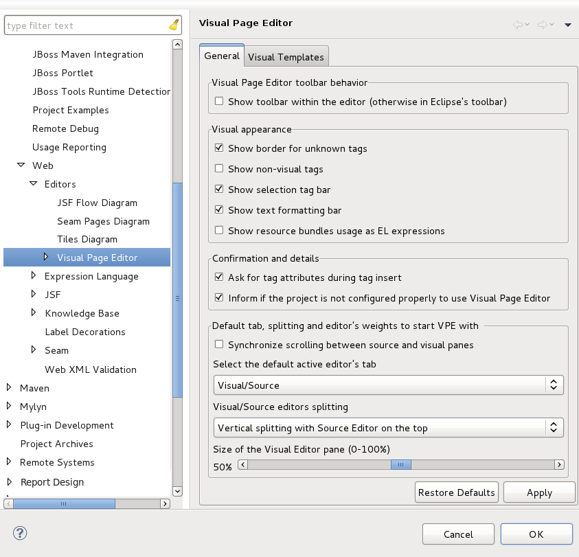 Visual Page Editor