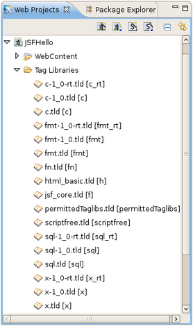 Web Projects View