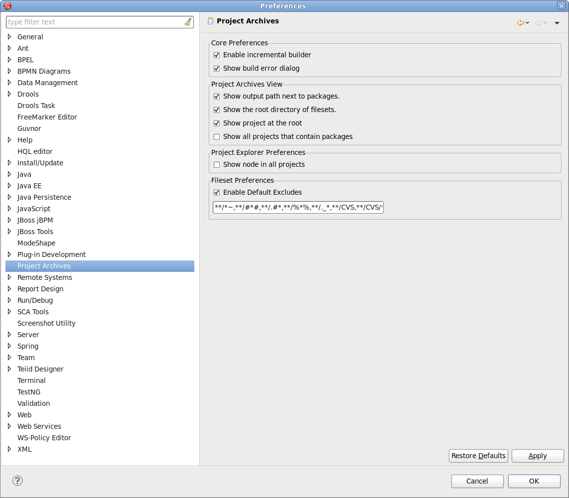 Project Archives