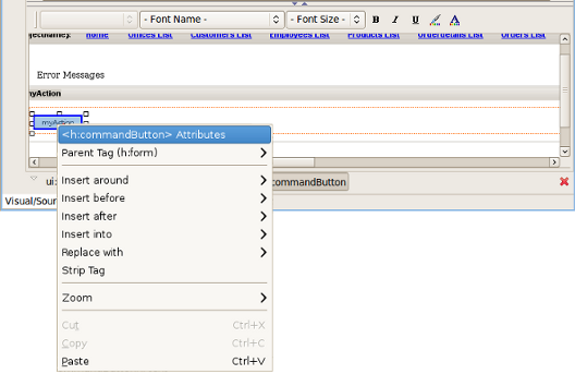 Seam Action Editing