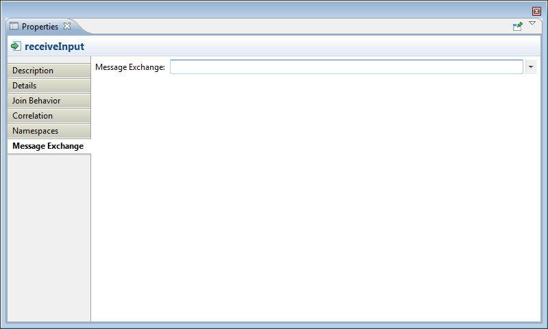 Message Exchange tab