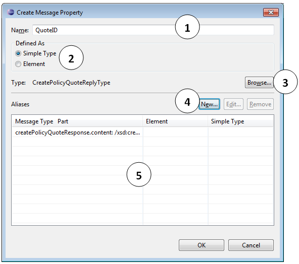 Create a WSDL property