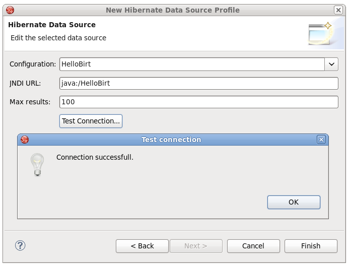 Hibernate Data Source Profile