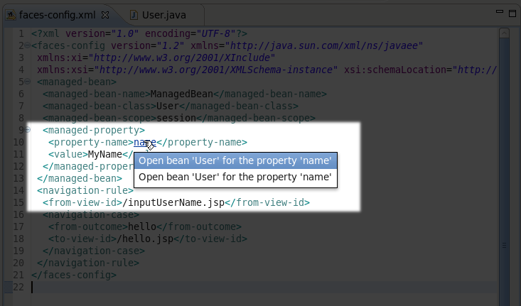 OpenOn for the Bean Property