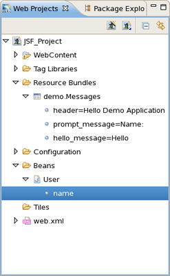 Selecting Managed Bean Attribute