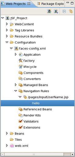 Selecting Navigation Rule