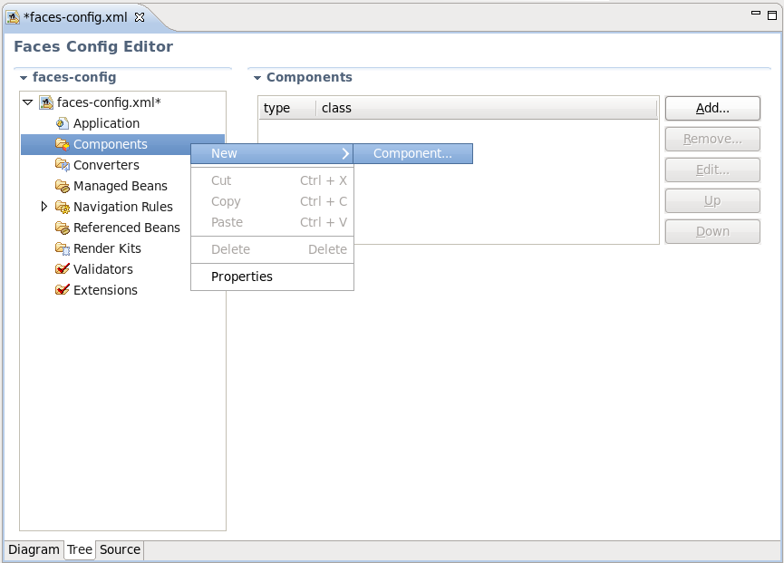 Registering a New JSF Component