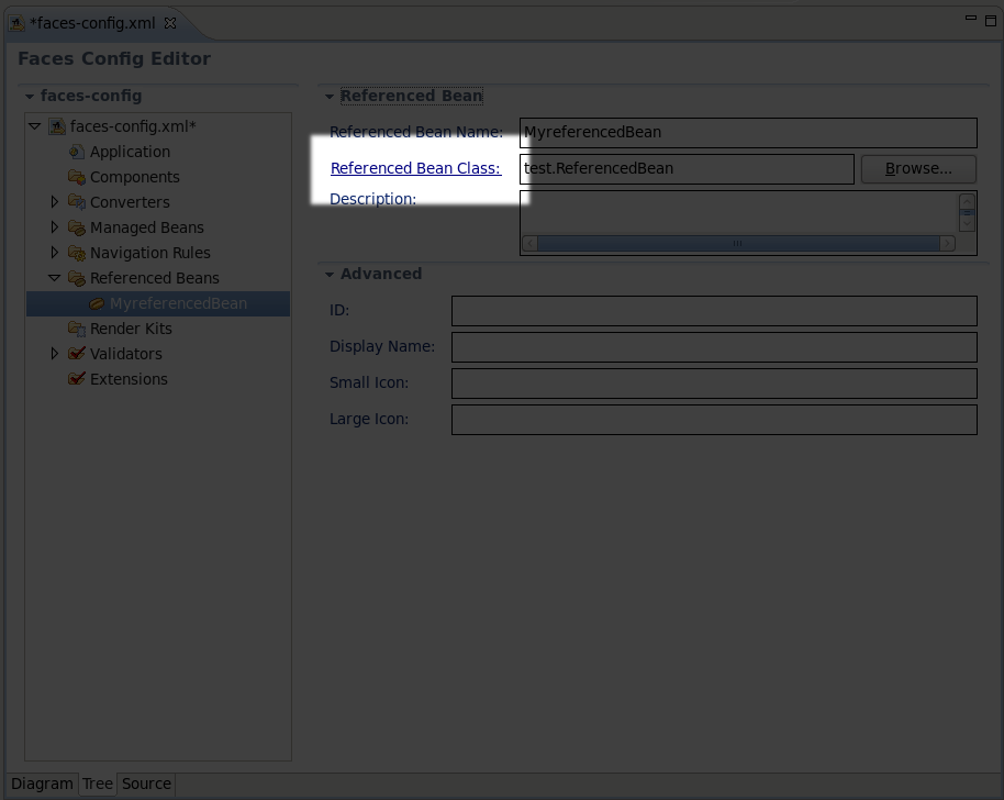 Create Referenced Bean Class