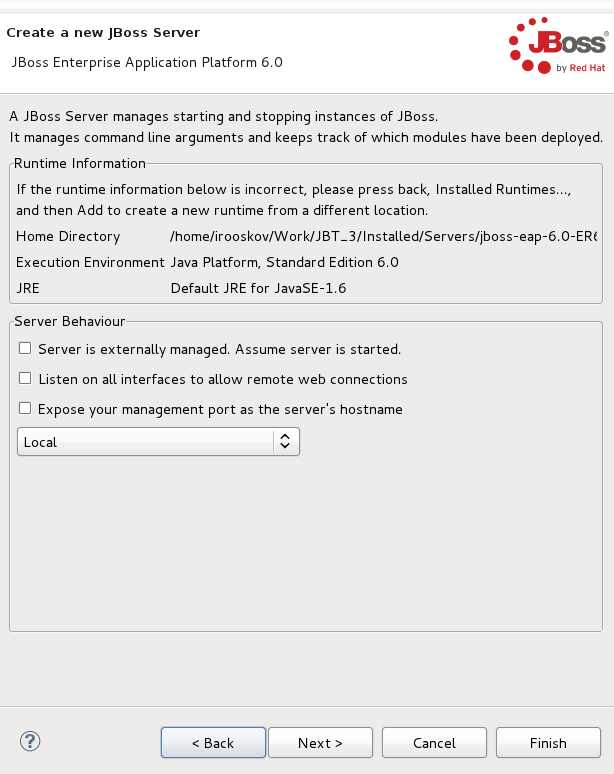 JBoss Runtime Summary